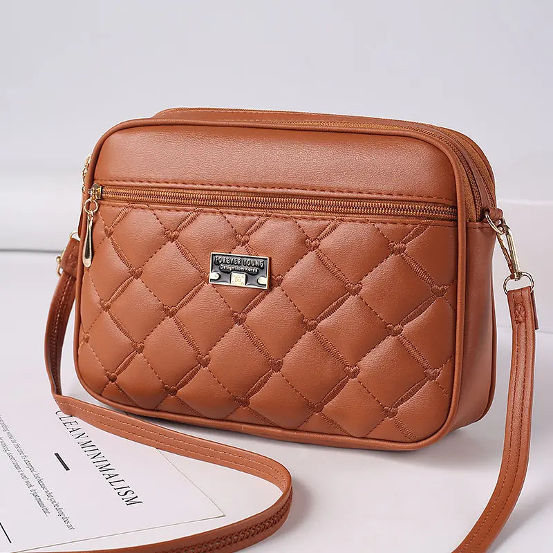 🥰Oferta limitowana -40%! Nowoczesna torba na ramię z pikowanym wzorem, wykonana z miękkiej skóry licowej