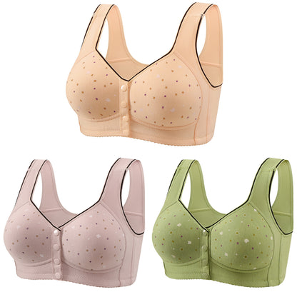 🏆[3 paketa] [40-120 kg] Ženski grudnjak bez žica, kopčanje sprijeda ❤️Tencel pamuk, prirodan antibakterijski i udoban