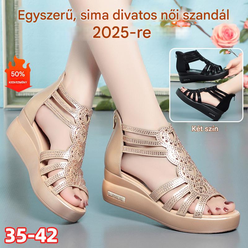 🔥👡【35-40】Novi modni enobarvni ženski sandali 2025