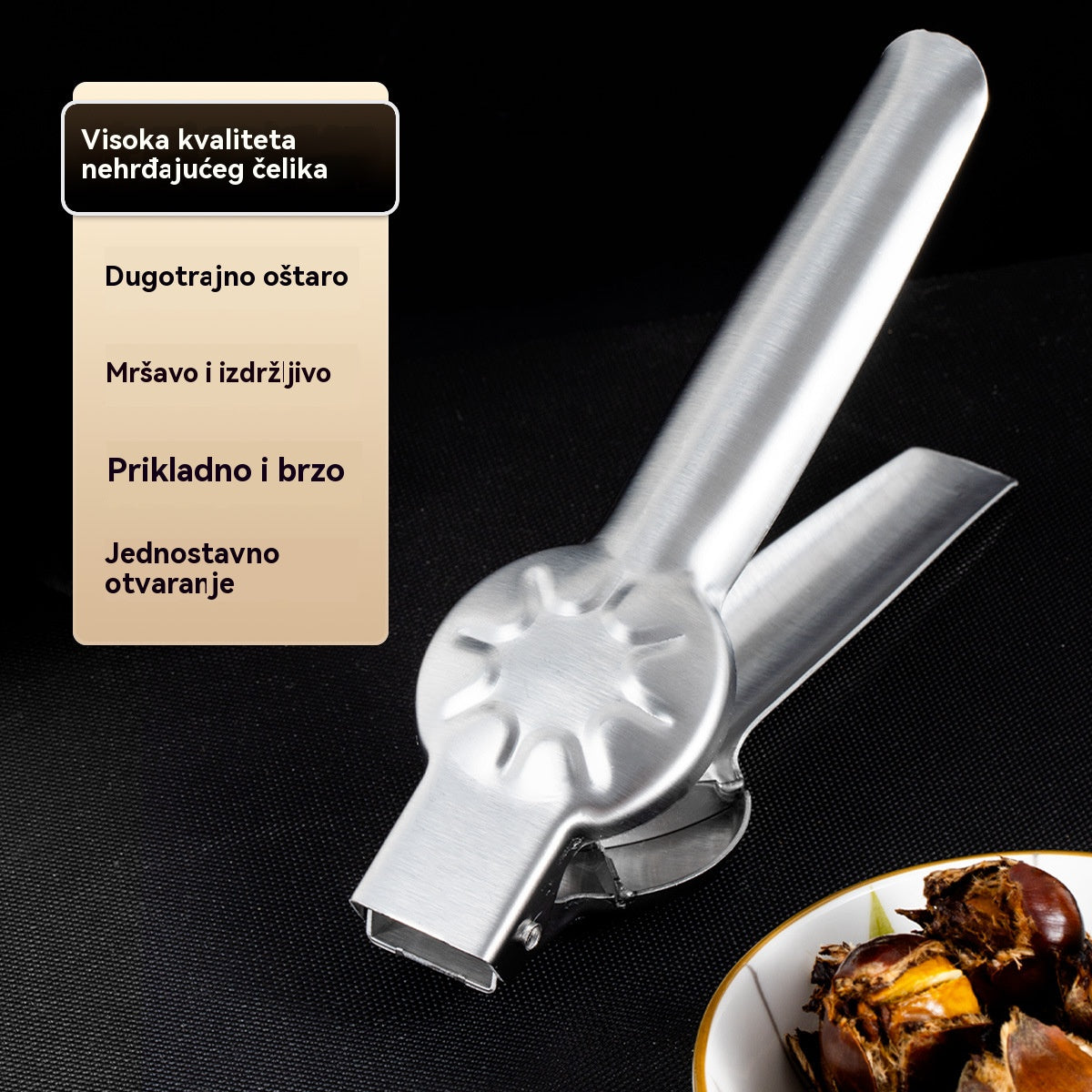 🌰[Kupite 1, dobijte 1 gratis] Kućna kopča za otvaranje kestena, lako se otvara jednim dodirom bez ozljeđivanja ruku!-4152106