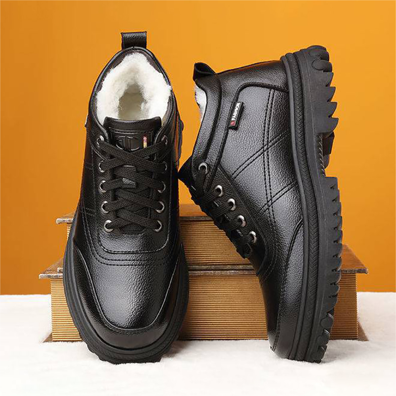 🔥【Rozmiary 39-44】Grube, puszyste i ciepłe skórzane buty męskie