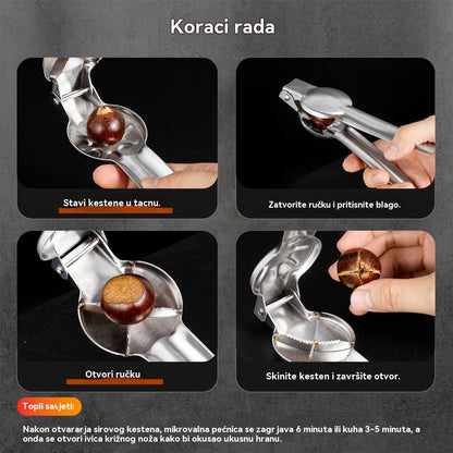 🌰[Kupite 1, dobijte 1 gratis] Kućna kopča za otvaranje kestena, lako se otvara jednim dodirom bez ozljeđivanja ruku!-4152106