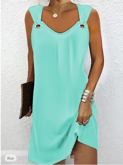 🎀👗Nova modna ženska ohlapna obleka, hladna in zračna