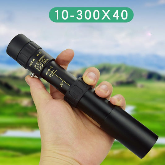 10–300-kratni Zoom HD prenosni zmogljivi daljnogledi dolgega dosega Profesionalni enogledi z nizkim nočnim vidom za lov