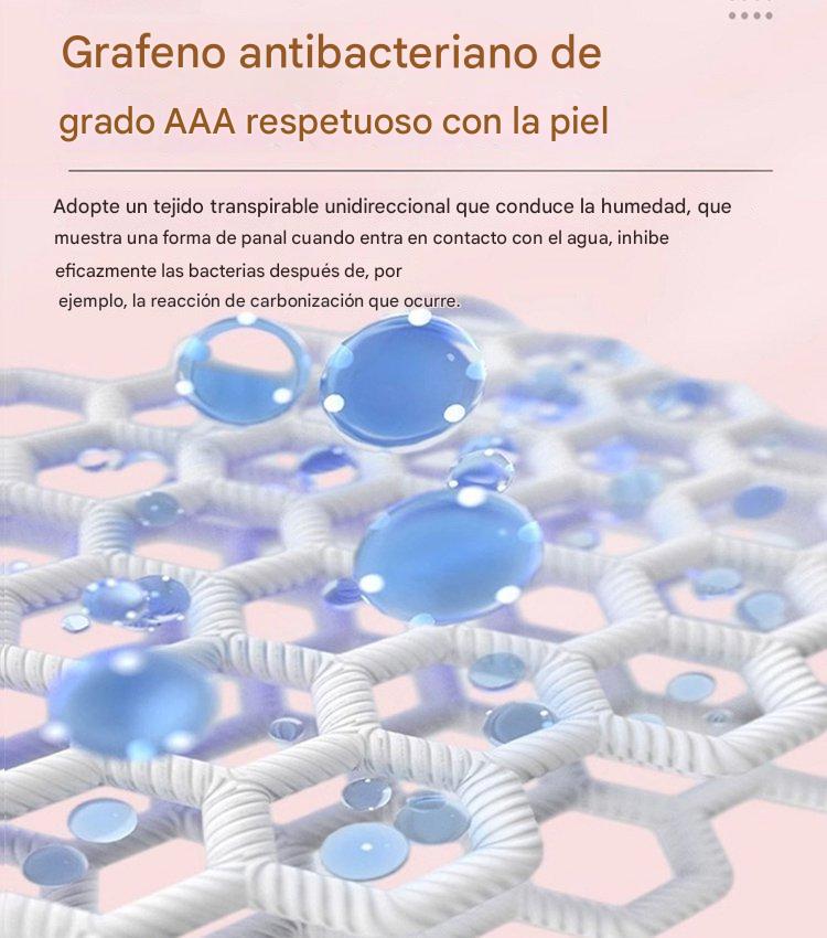 🔥🌈Almohadilla antibacteriana de algodón y grafeno lavable