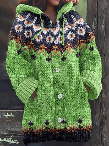 🥰2025 Új, kényelmes retró kardigán, vastag és meleg